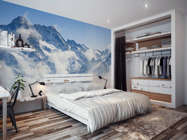 Mountains Wall Mural by PIXERS Nature Inspired Eye Deceiving Wall Murals to Make Your Home Look Bigger