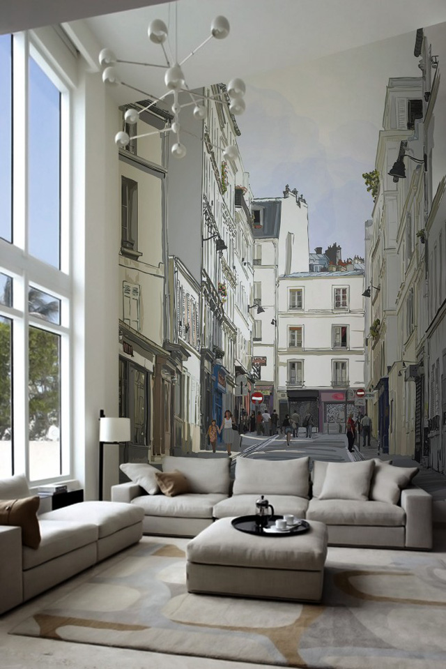 Montmartre Wall Mural by PIXERS 650x974 Amazing Wall Murals That Will Make Your Room Look Bigger